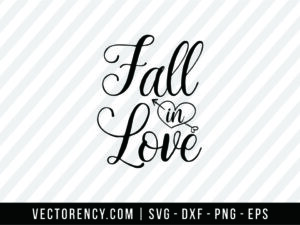 Fall In Love SVG