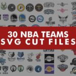 30 NBA Team Logo Cut File & Vector