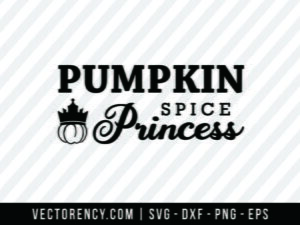 Halloween SVG: Pumpkin Spice Princess