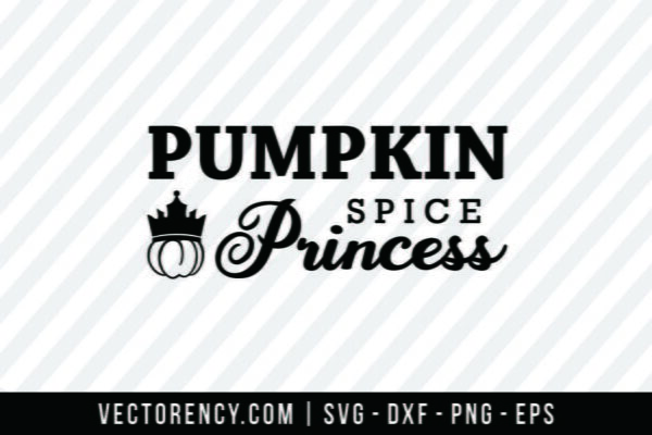 Halloween SVG: Pumpkin Spice Princess