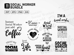 Social Worker SVG Bundle