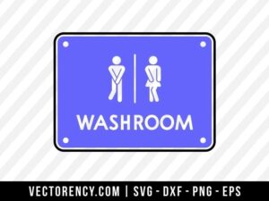 Washroom SVG File