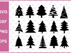 Christmas Tree Cut Files Bundle