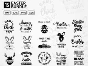 easter bundle design cut files printable