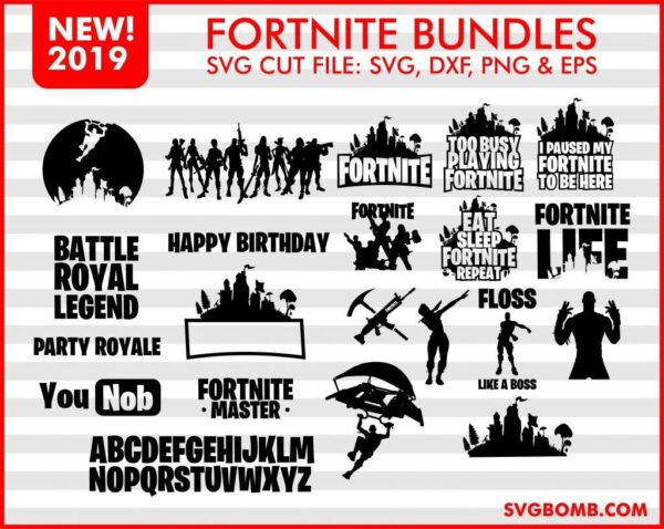 Fortnite Bundles SVG Cut File