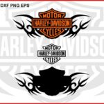 Harley Davidson Tribal Logo SVG DXF PNG EPS