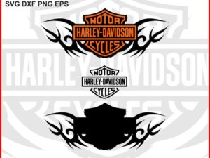 Harley Davidson Tribal Logo SVG DXF PNG EPS