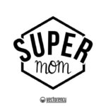 Super Mom Polygon SVG Vector Image