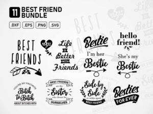 Best Friend svg cut files Bundle