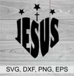 JESUS LOVE SVG CUT FILE