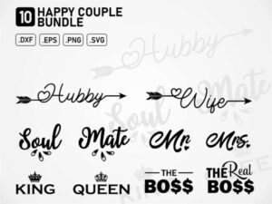 happy couple quotes bundle svg couple svg