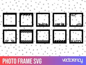 photo frame svg cut file