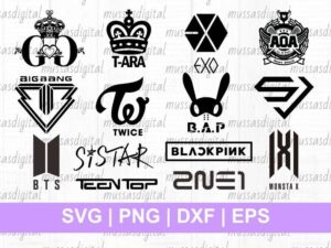 Cricut Band Kpop Logo SVG Bundle