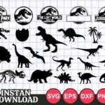 Jurassic Park SVG cut file cricut bundle