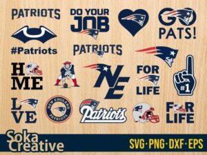 New England Patriots SVG Bundle logo eps vector