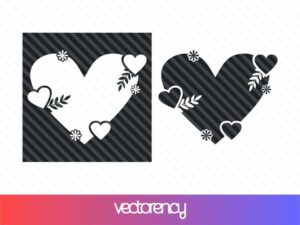 cricut love frame svg cut file