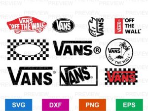 vans logo svg cut file bundle cricut silhouette cameo