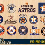 Houston Astros SVG bundle cricut layered