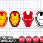 Iron Man Face Mask SVG