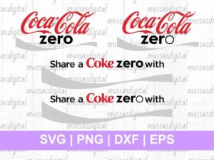 Share A Coke Zero coca cola zero svg