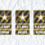 US Army Soldier Strong Retired svg cricut symbol logo