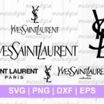 ysl logo Saint Laurent svg bundle