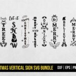 Christmas Vertical Sign SVG Bundle