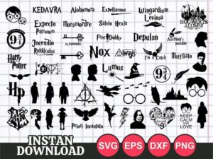 HARRY POTTER SVG BUNDLE CUT FILE