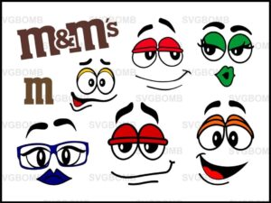 M&M Face SVG Bundle