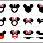 Mickey Mouse Monogram SVG