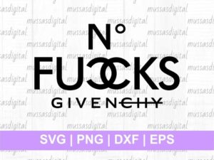 No Fucks Given Inspired Coco Chanel SVG