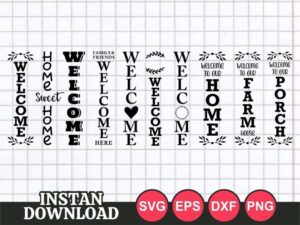 Porch signs bundle svg cut file