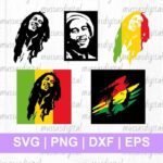 bob marley svg