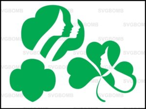 girl scout trefoil svg vector file