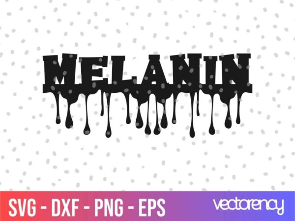 melanin drip svg