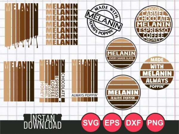 melanin svg bundle cut file cricut