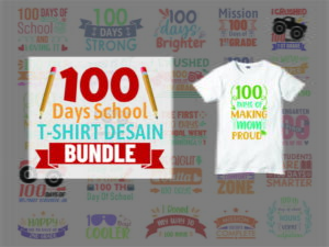 100 Days School SVG Bundle Cricut File