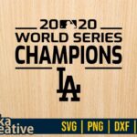 2020 World Series Champions LA Dodgers SVG Cricut File