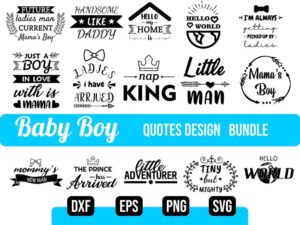 Baby Boy SVG Bundle Vector Files