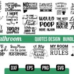 Bathroom Sign Svg Bundle