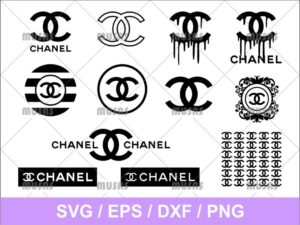 Chanel Drip SVG Logo Dripping painting Cricut