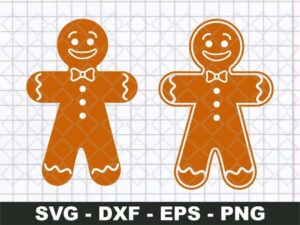 Christmas gingerbread svg clipart for Cricut