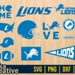 Detroit lions svg bundle