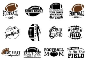 Football Family SVG Bundle Cut File