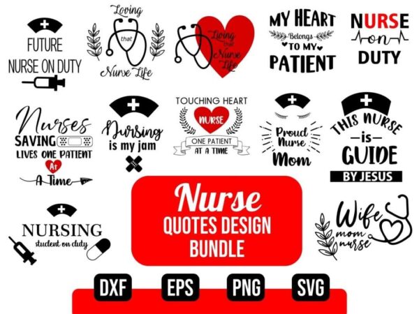 Nurse Design SVG Bundle Cricut File