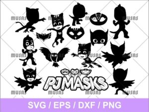 PJ Mask SVG Bundle Cricut File