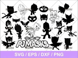 PJ Mask SVG Cut File