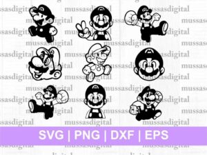 Super Mario SVG Bundle