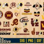 Washington Football Team Redskins SVG Cricut Vector File