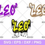 ZODIAC DRIP LEO SVG CRICUT VECTOR FILE